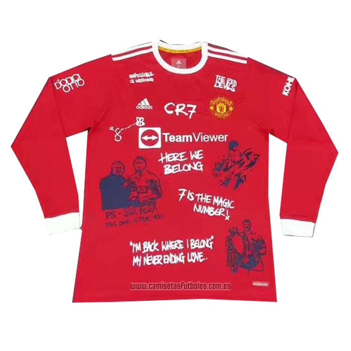 Camiseta del Manchester United CR7 Manga Larga 2021-2022